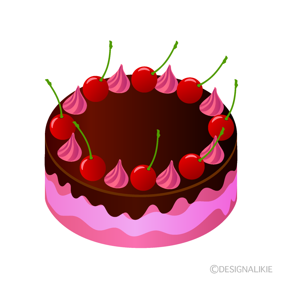 Pink Cake with Chocolate