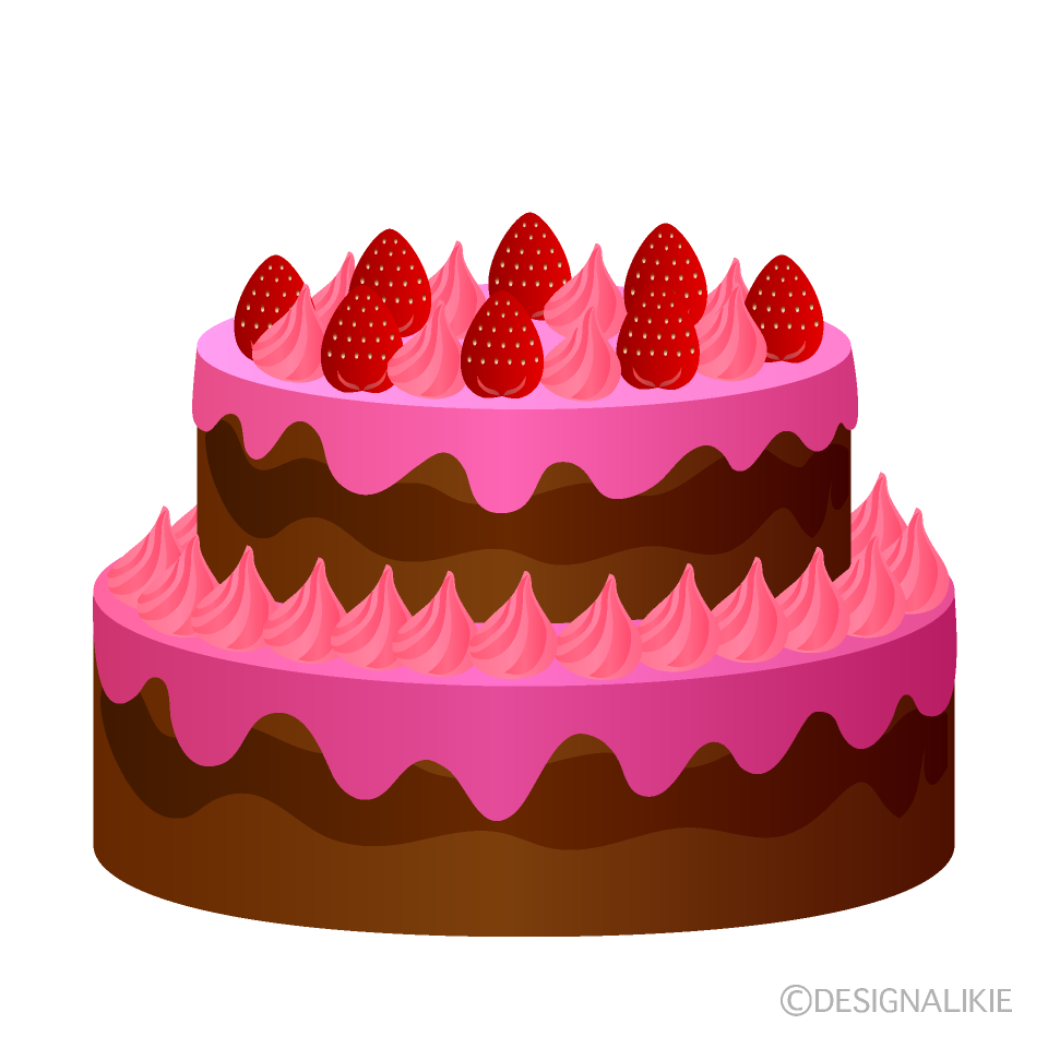 Pink 2 Tier Cake