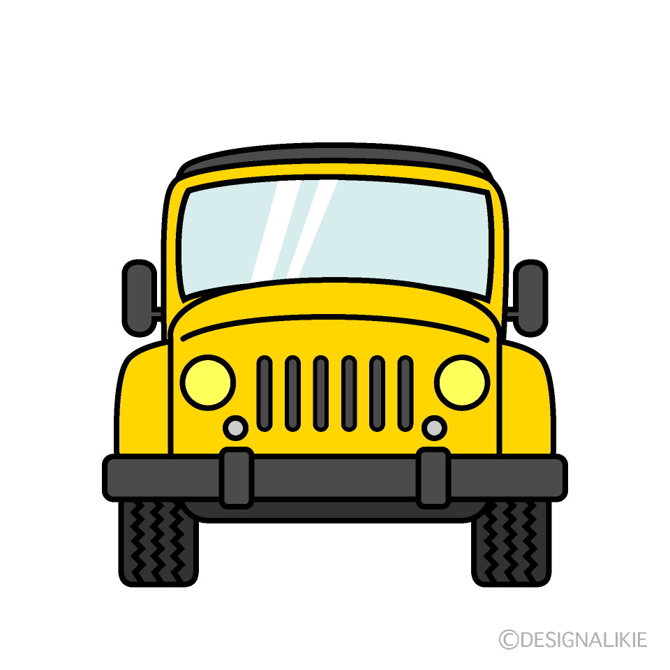 Yellow Jeep Front