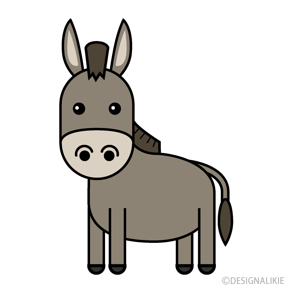 Cute Taupe Donkey