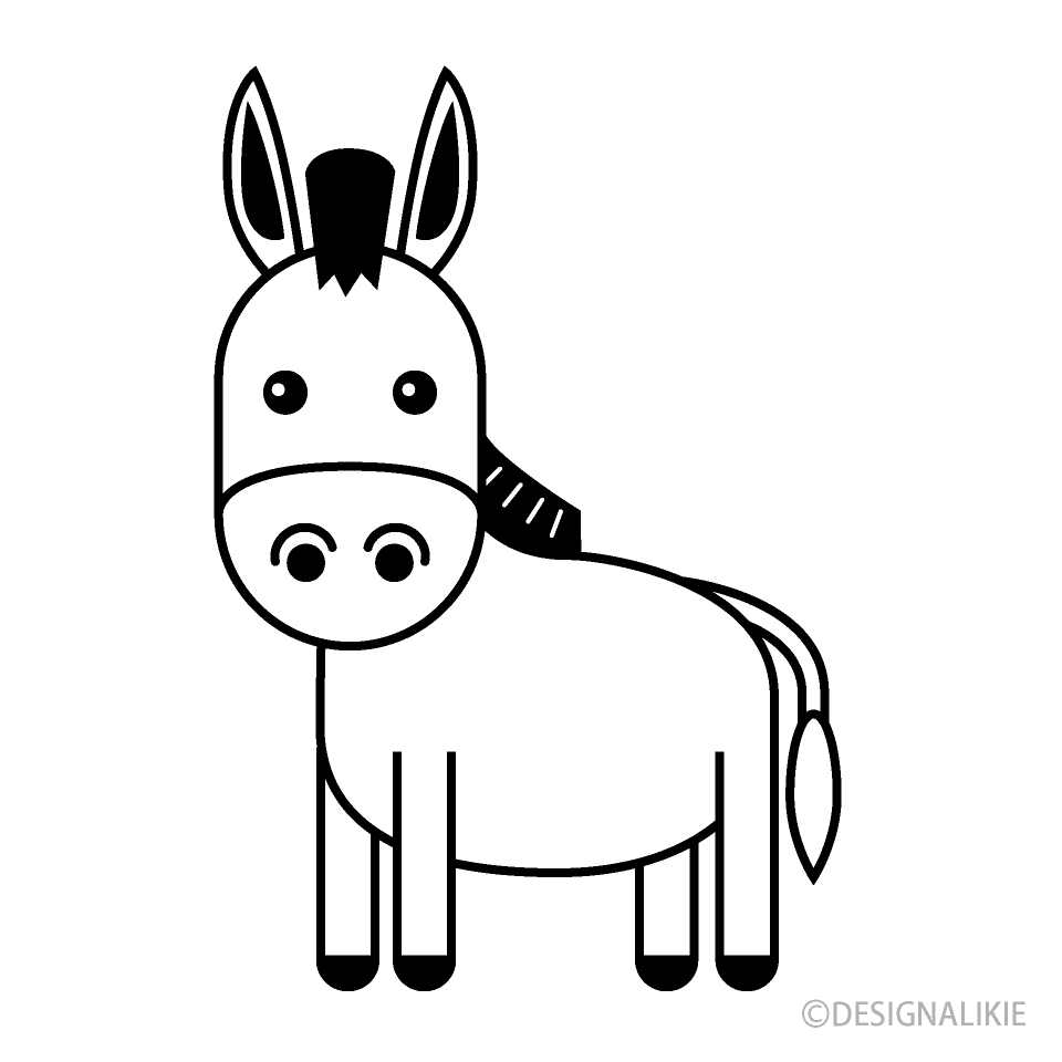 Donkey Clipart Black And White Donkey Black And White Free Download
