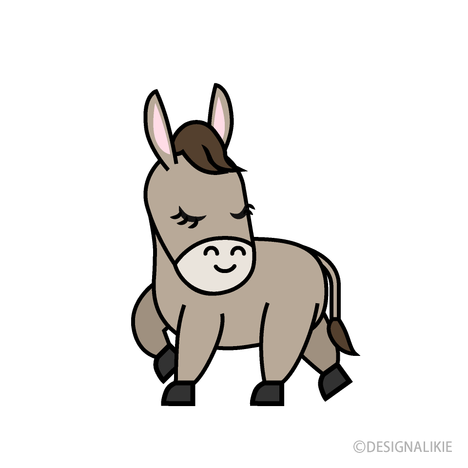 Taupe Donkey Foal Walking