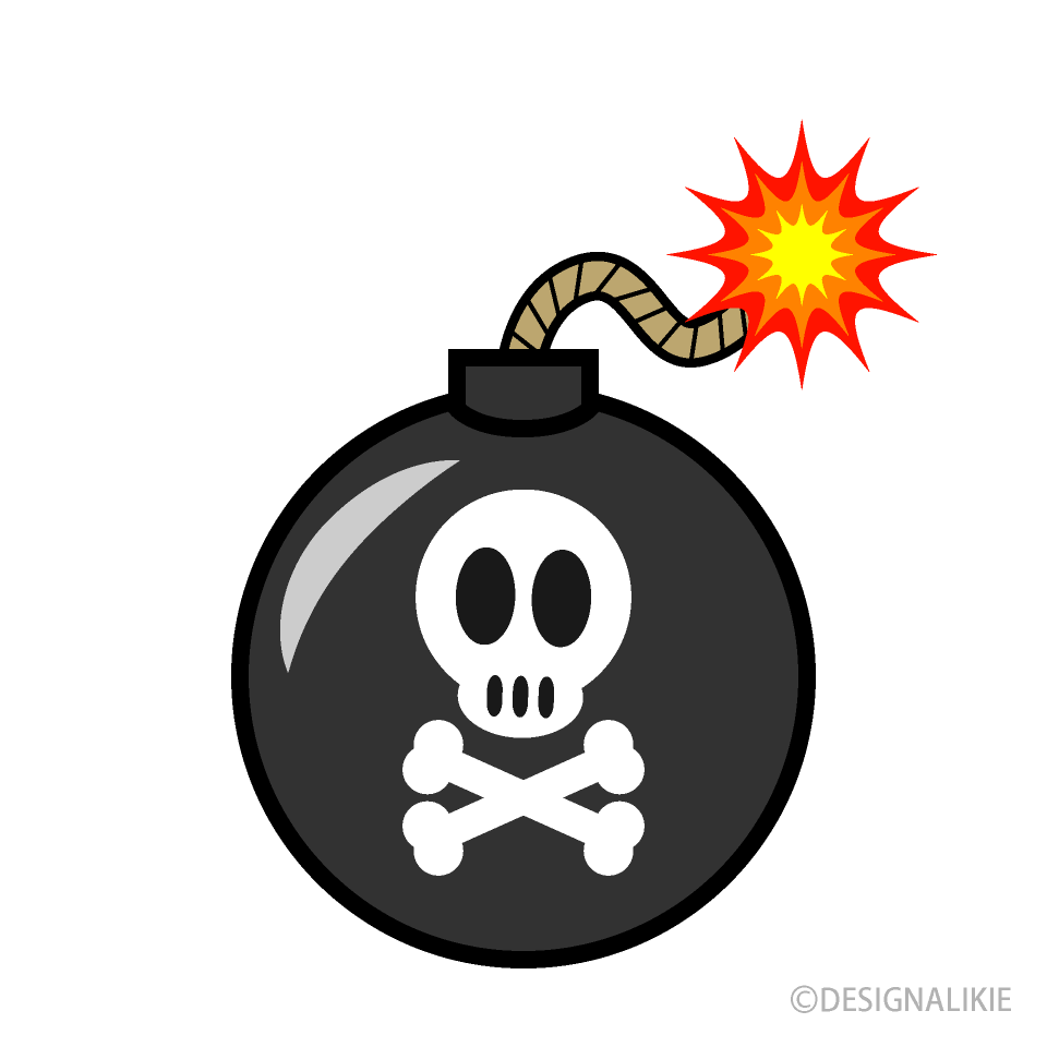 Cute Skull-Marked Bomb