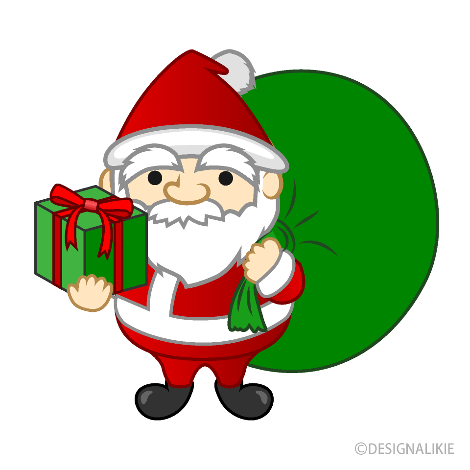 Mini Santa Giving Presents