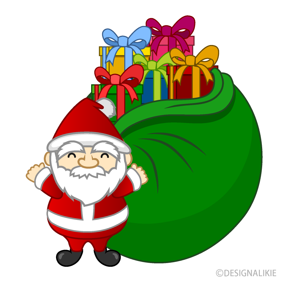 Mini Santa with a Bag Full of Presents