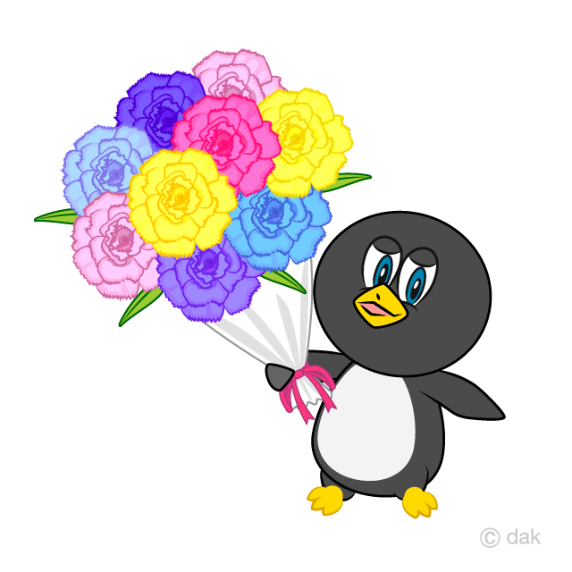 Regalar un ramo de flores Pingüino