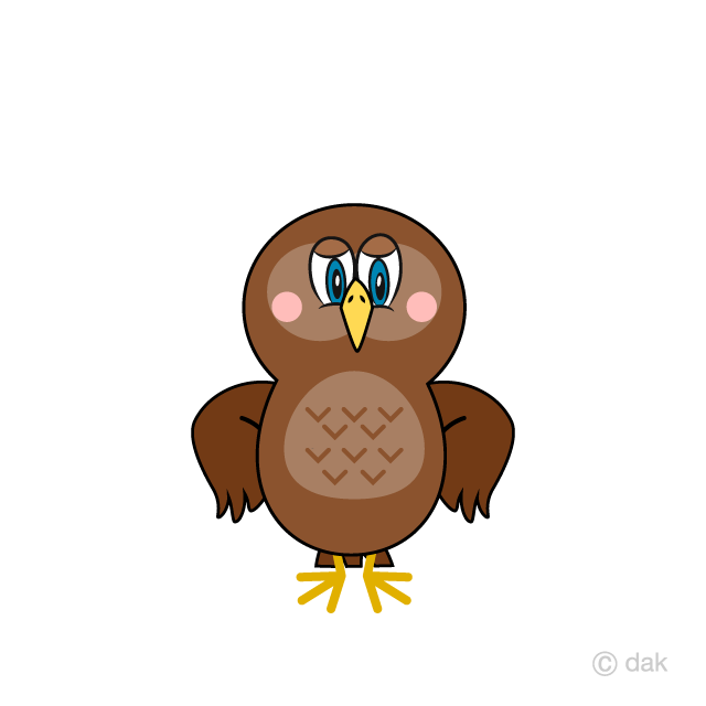 Confidently Owl Cartoon Free PNG Image｜Illustoon