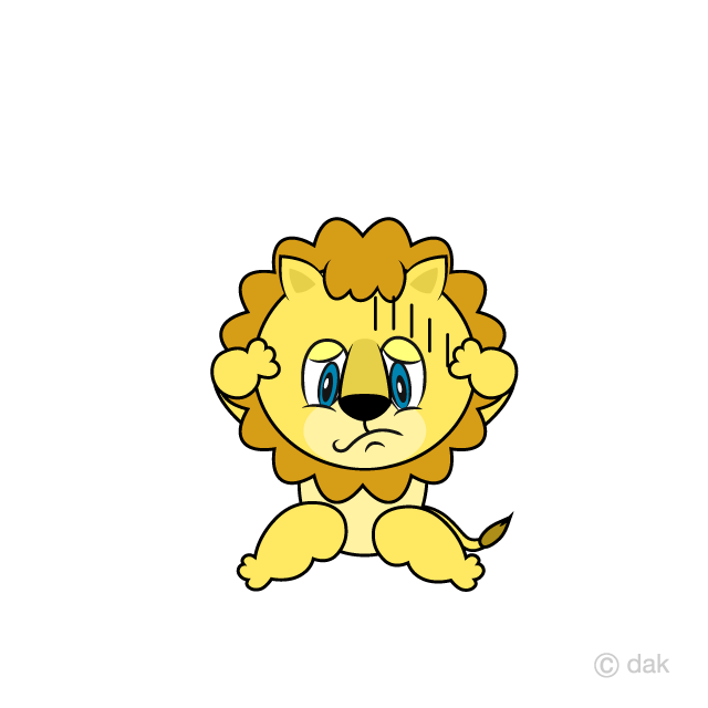 León deprimido