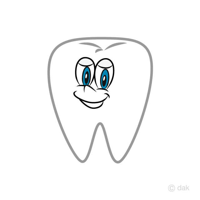 Tooth Cartoon Free PNG Image｜Illustoon