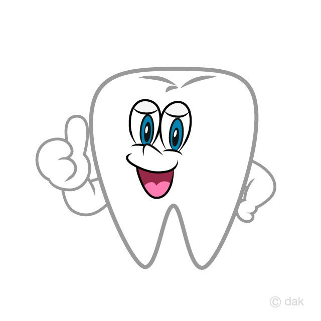 Thumbs up Tooth Cartoon Free PNG Image｜Illustoon