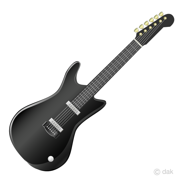 Guitarra eléctrica negra