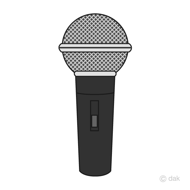 Microphone and Music Note Waving Clip Art Free PNG Image｜Illustoon