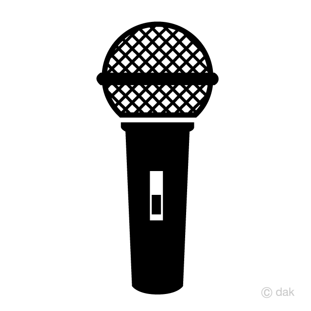 Microphone and Music Note Waving Clip Art Free PNG Image｜Illustoon