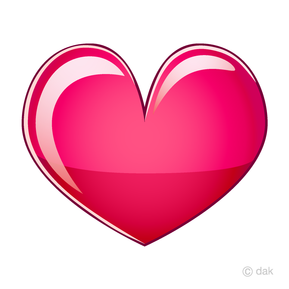 Glossy Pink Heart