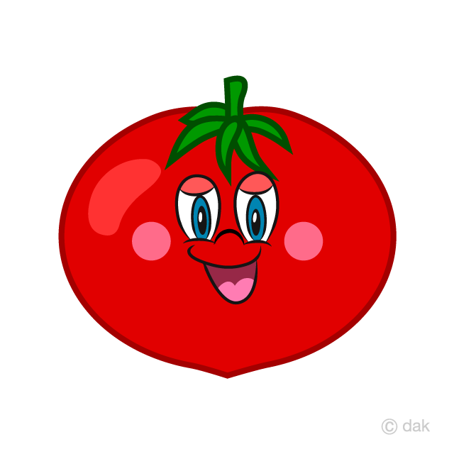 Tomato Cartoon Free PNG Image｜Illustoon