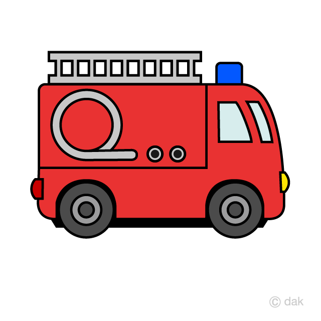Cute Fire Engine Clip Art Free Pictures｜Illustoon.
