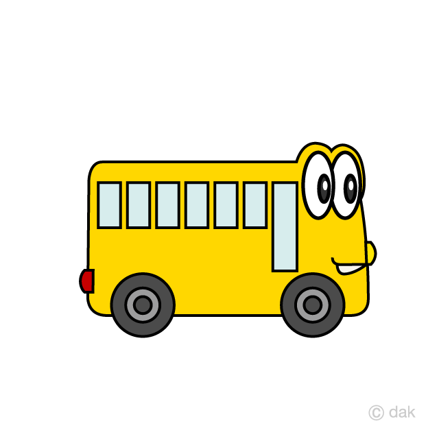 Bus Cartoon Free PNG Image｜Illustoon