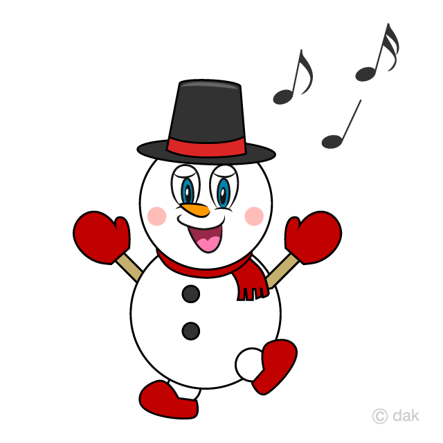 Dancing Snowman Clipart Free Png Image Illustoon