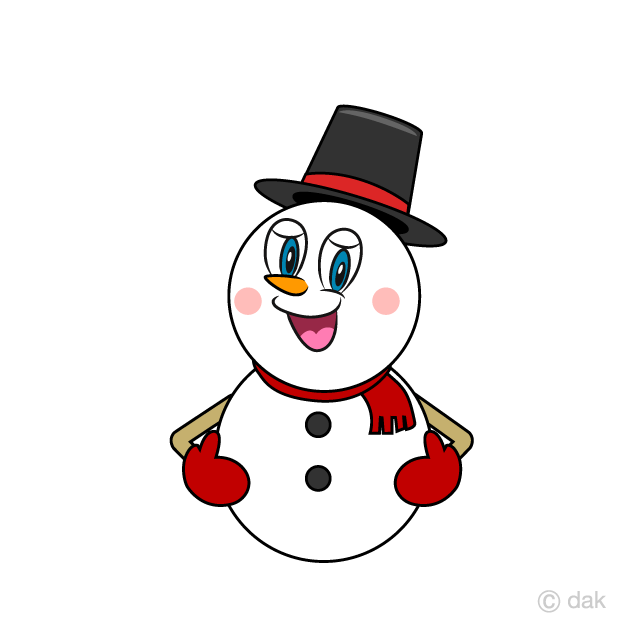 Muñeco de nieve con confianza Gratis Dibujos Animados Imágene｜Illustoon ES