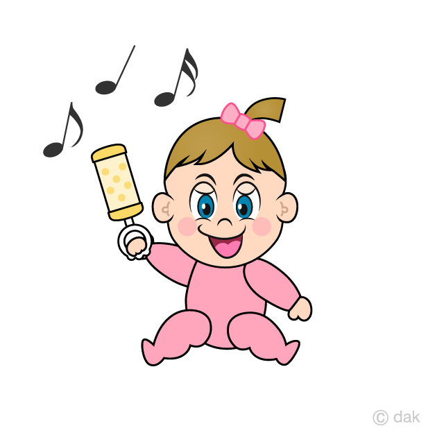 Jugando niñas bebé Gratis Dibujos Animados Imágene｜Illustoon ES