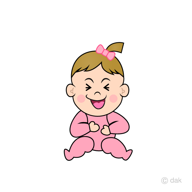 Riendo, niñas, bebé Gratis Dibujos Animados Imágene｜Illustoon ES