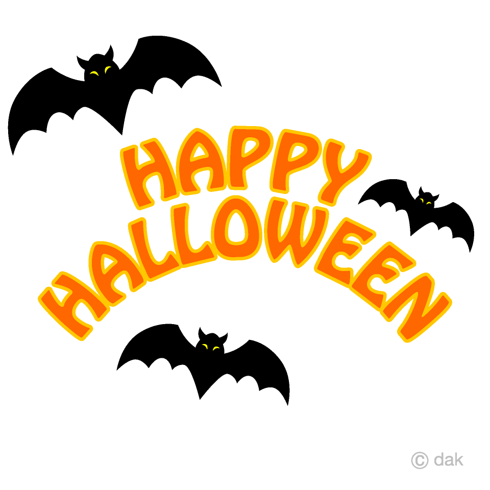 Bats Happy Halloween Clipart Free PNG Image｜Illustoon