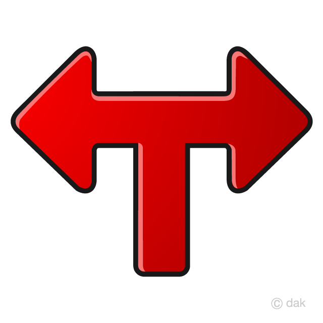 Símbolo de flecha en forma de T
