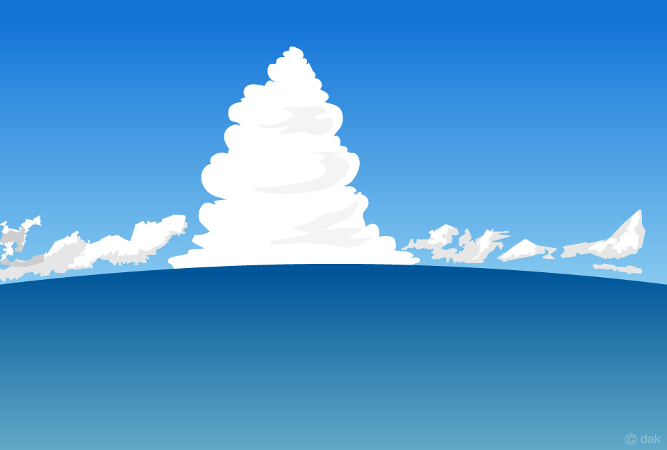 Cumulonimbus　of Ocean Background