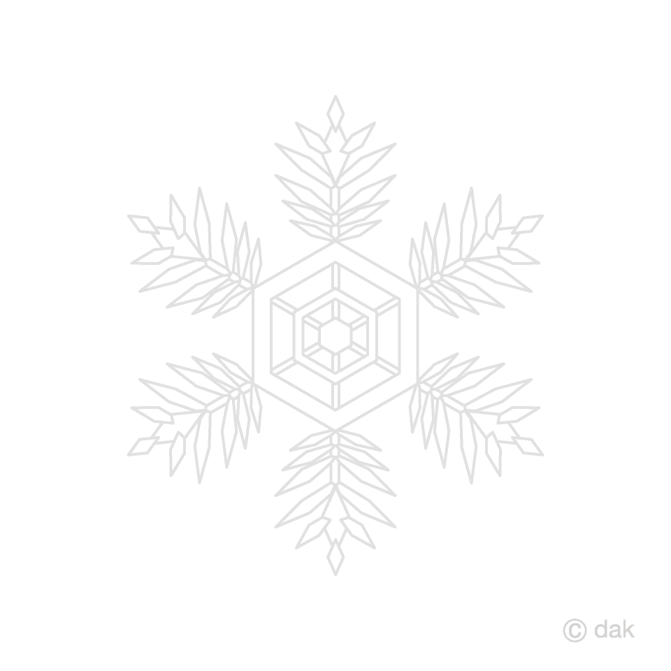 White Snowflake Clip Art Free PNG Image｜Illustoon