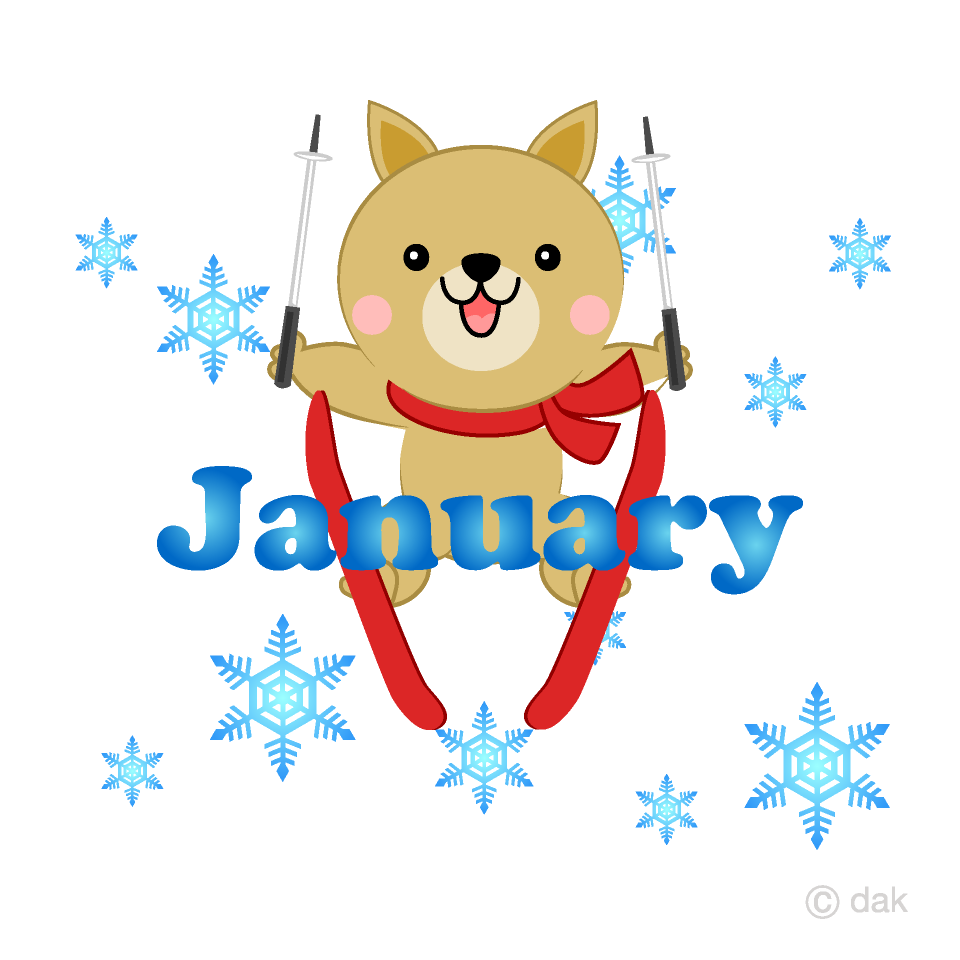 Skying Dog January