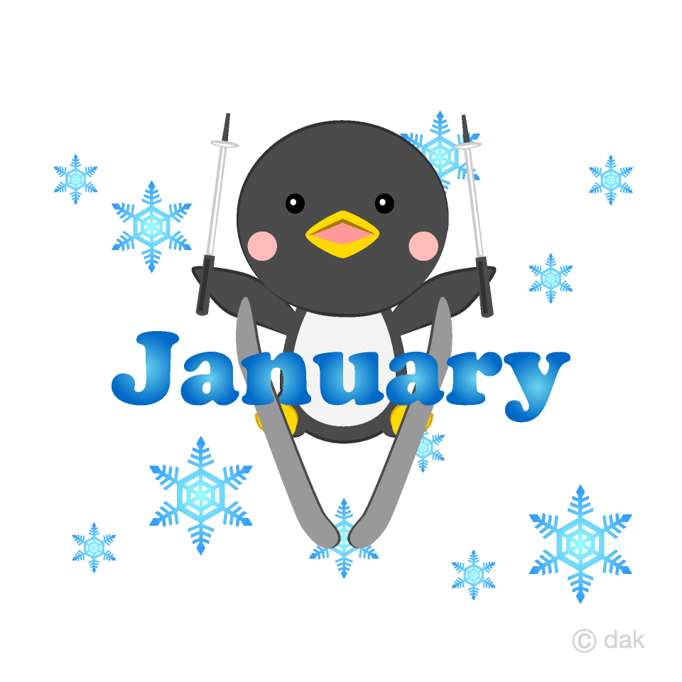 Pingüino esquiador enero