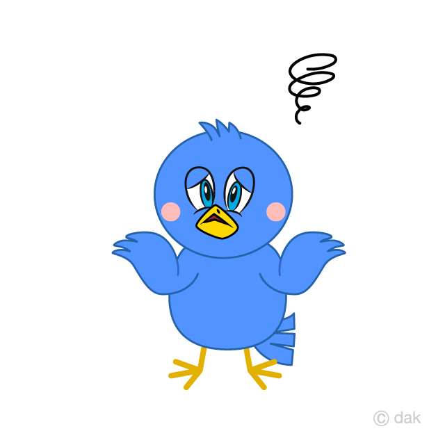 Pájaro azul turbulento
