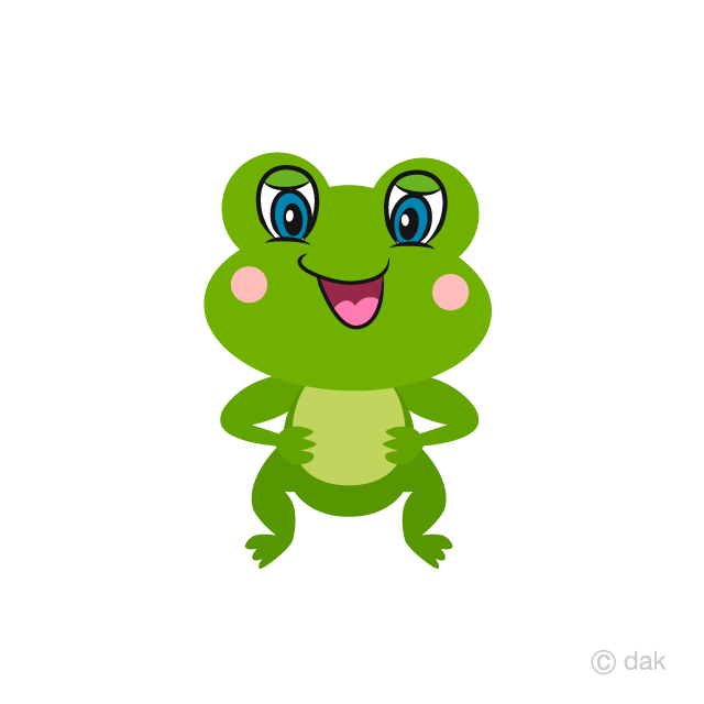 Cute Frog Confidently