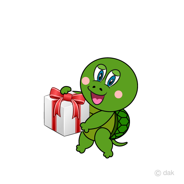 Turtle Giving Gift