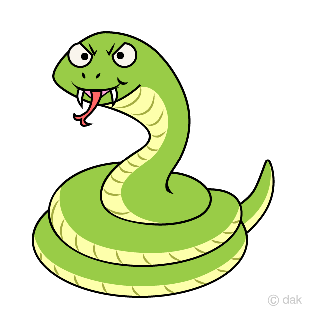 Angry Snake Coil Cartoon Free PNG Image｜Illustoon