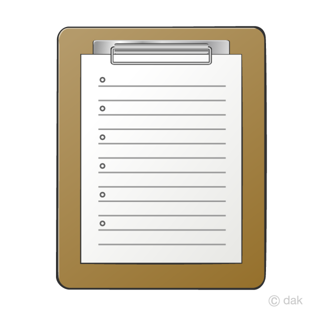 clipboard and pencil clipart