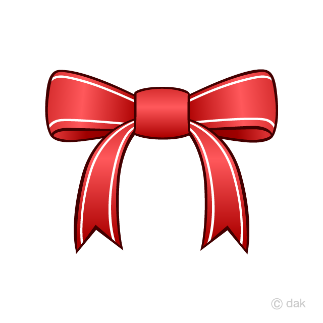 Shiny Red Bow Clip Art Free PNG Image｜Illustoon