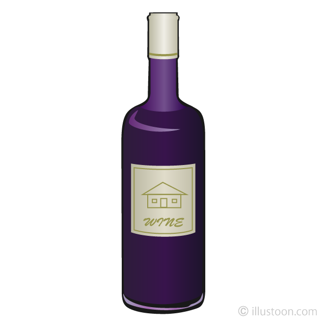 Botella de vino tinto