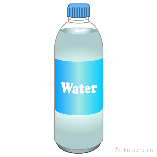 drinking bottled water clipart