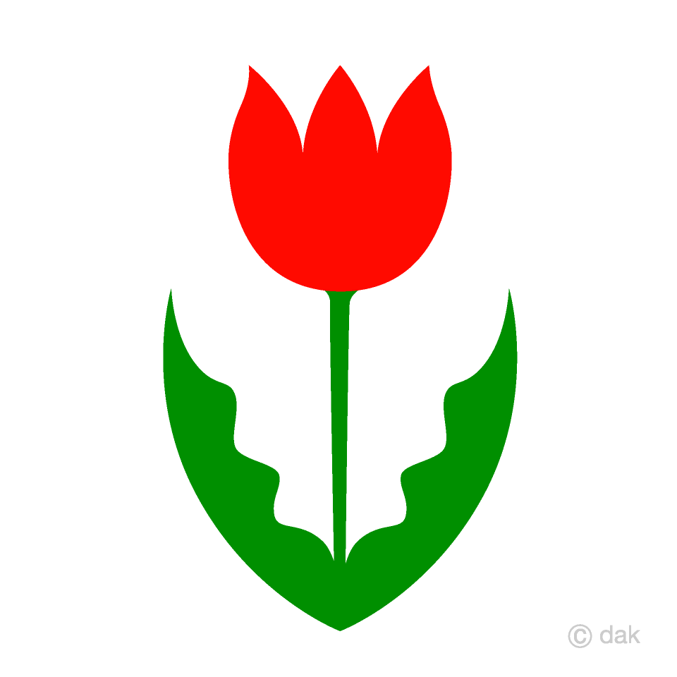 Simple Red Tulip