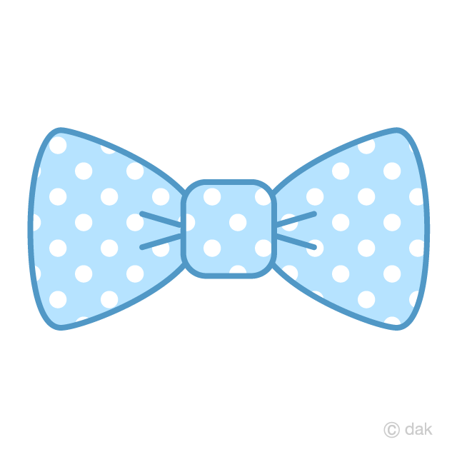 Light Blue with dots Bow Tie