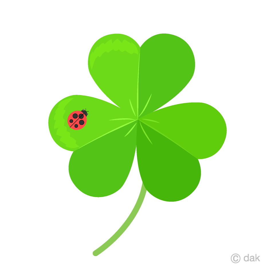 Ladybug And Shamrock Clipart Free Png Image Illustoon