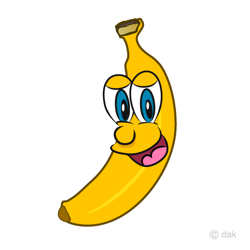 Banana Cartoon Free PNG Image｜Illustoon