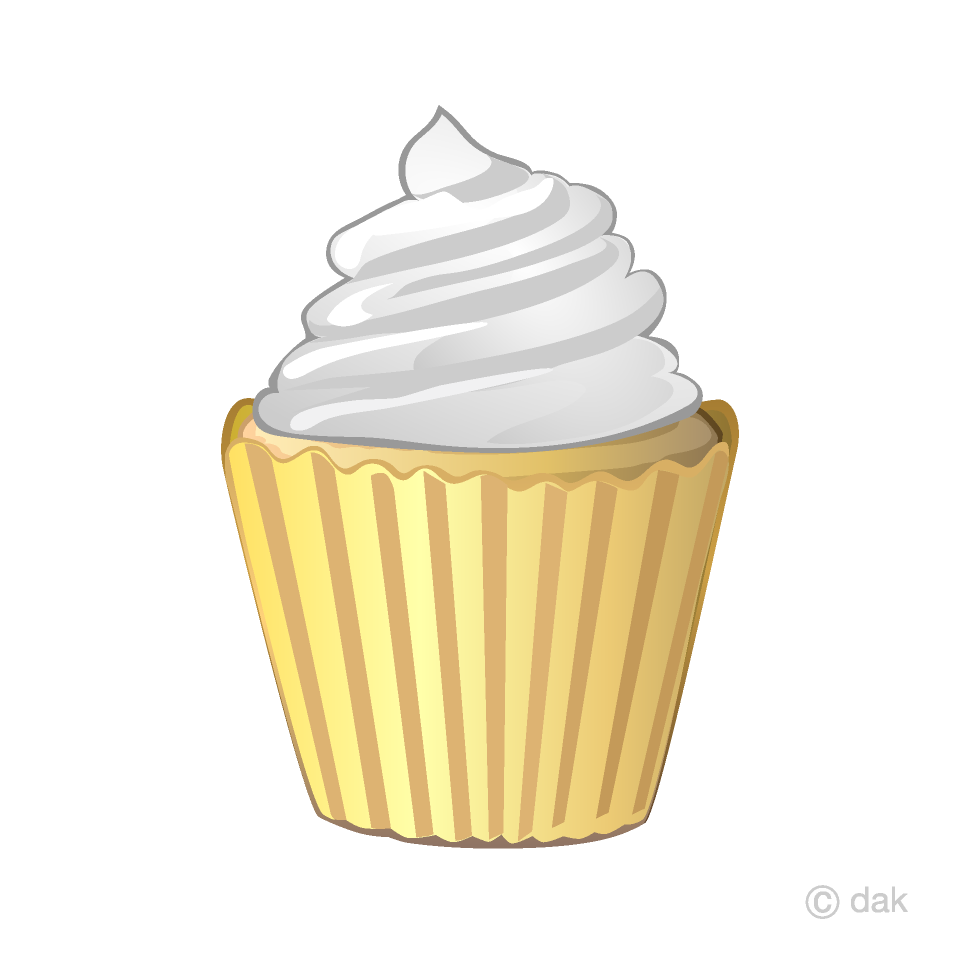 Vanilla Cupcake Clipart Free Png Image Illustoon