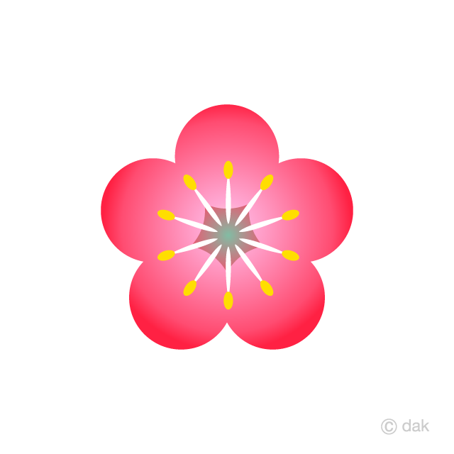 Cute Plum Flower Symbol