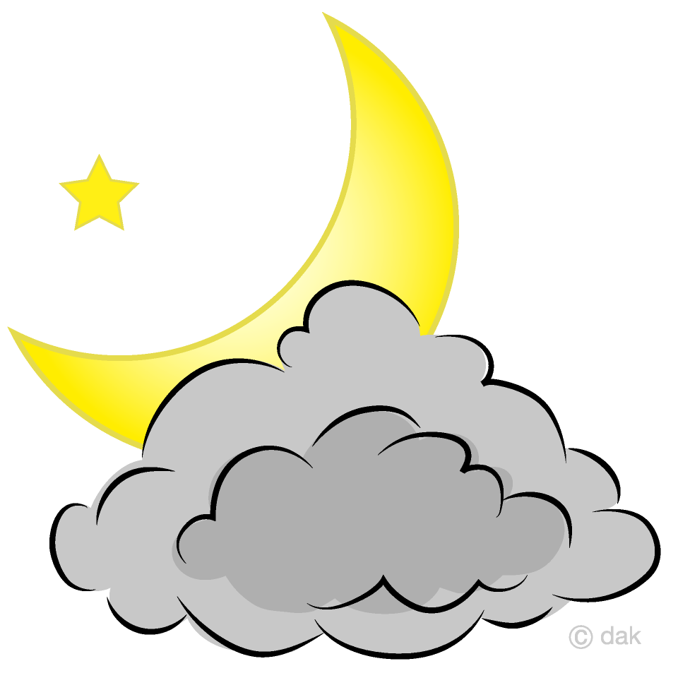 Moon PNG Moon Clipart Moon Clouds Digital Download 