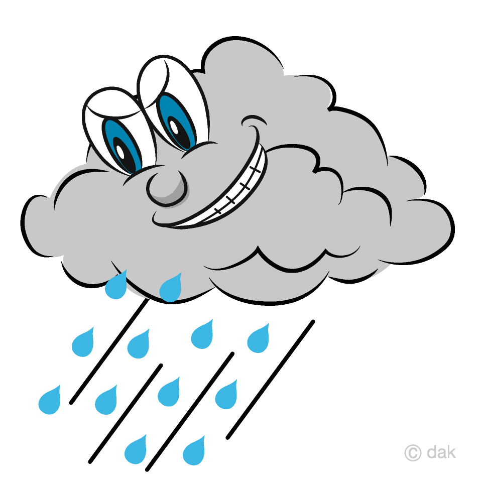 Storm Cloud Cartoon Free PNG Image｜Illustoon