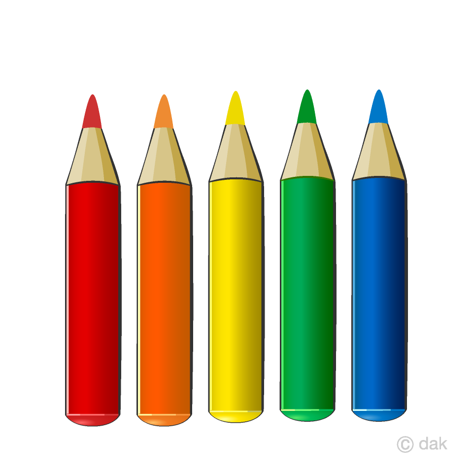 Lápices de colores Gratis Dibujos Animados Imágene｜Illustoon ES