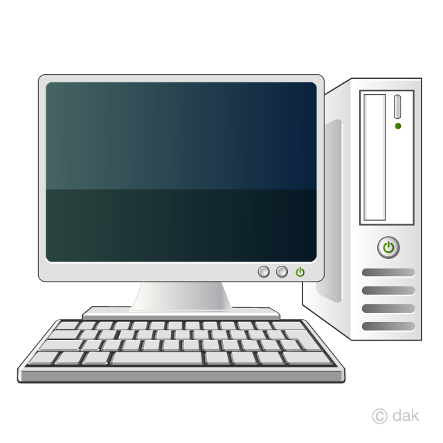 Desktop Computer Clip Art Free PNG Image｜Illustoon