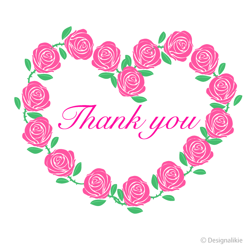 Pink Rose Thank You